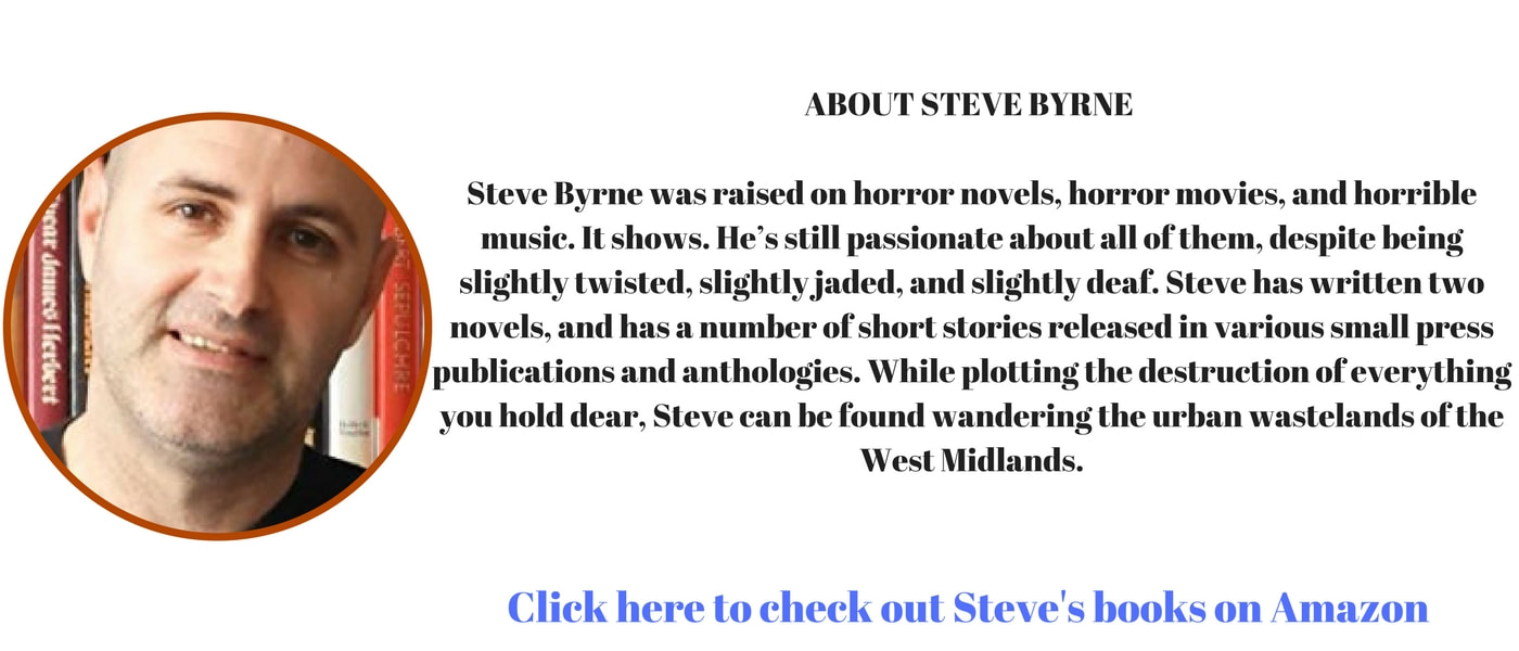 horror author steve byrne ginger nuts book reviews 