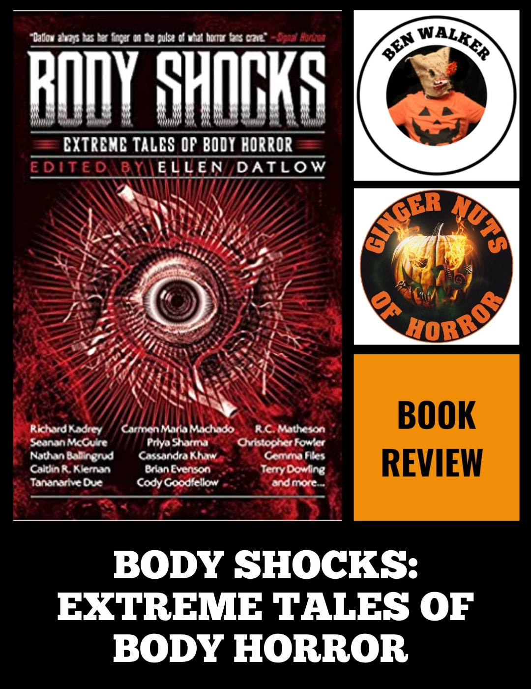 BODY SHOCKS EDITED BY BY ELLEN DATLOW - BOOK REVIEW
