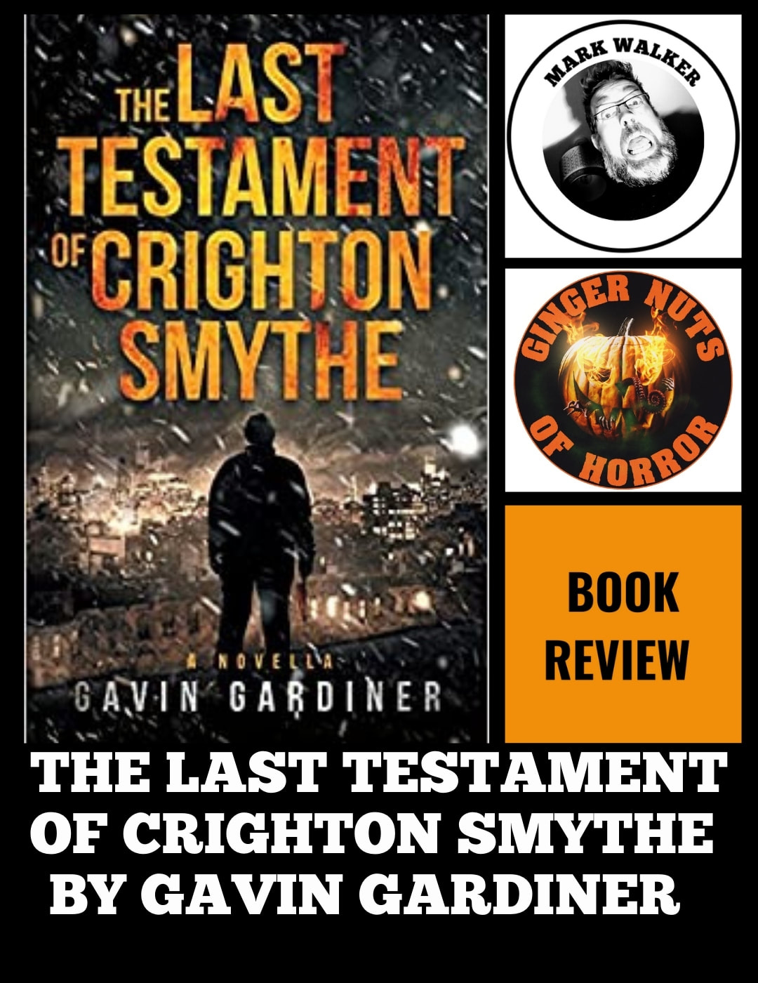 HORROR FICTION REVIEW THE LAST TESTAMENT OF CRIGHTON SMYTHE  BY GAVIN GARDINER  